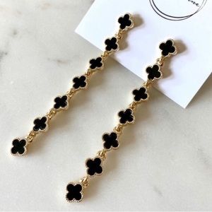 New Lucky four leaf Clover dangling earrings